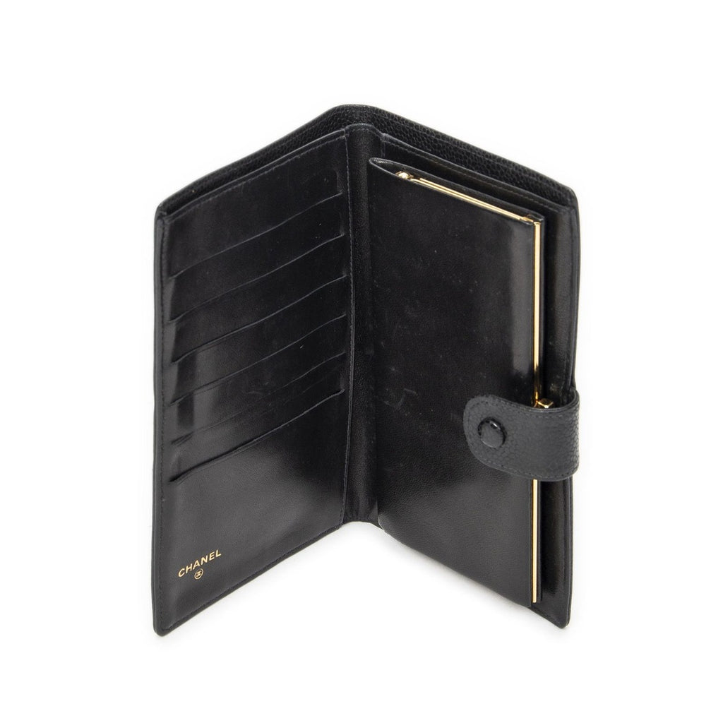 Chanel Timeless Bifold Wallet Black Caviar Leather — view 4