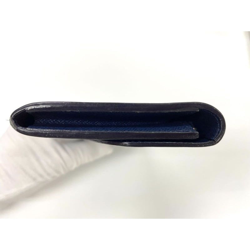 Louis Vuitton Epi Portefeuille Emilie Zipper Long Wallet Andigo Blue — view 5