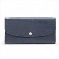 Louis Vuitton Epi Portefeuille Emilie Zipper Long Wallet Andigo Blue