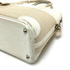 Hermes Handbag Bollide 35 Toile Ash White — view 4