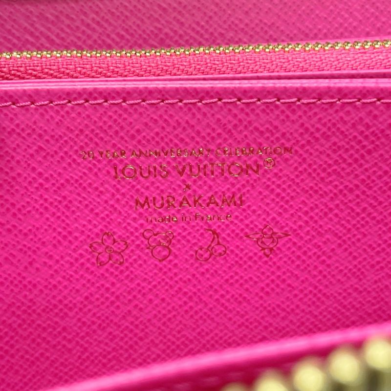 Louis Vuitton Takashi Murakami Zippy Wallet Brown Long — view 8