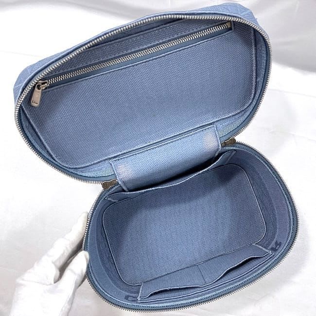 Christian Dior Handbag Vanity Bag Light Blue — view 5