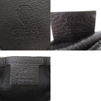 Gucci GG Logo Fringe Bamboo One Shoulder Bag Horsebit Hobo Nylon Leather — view 8