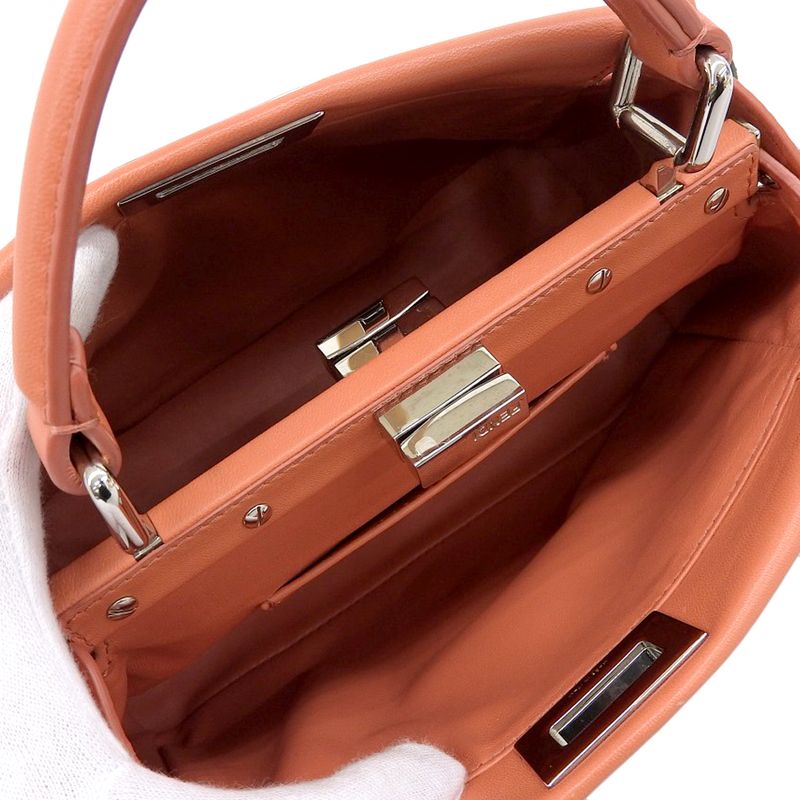 Fendi Mini Peekaboo Frill Shoulder Bag — view 7