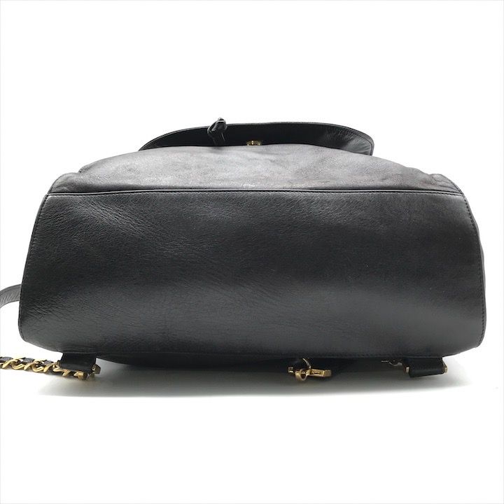 Chanel Jumbo CC Logo Mark Backpack Lambskin Black — view 4