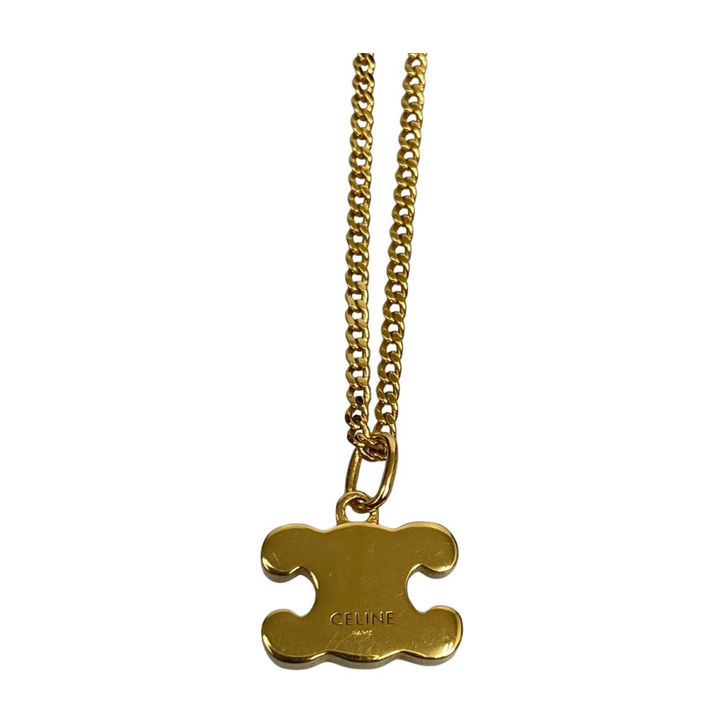 Celine Triomphe Rhinestone Necklace 42 cm — view 4