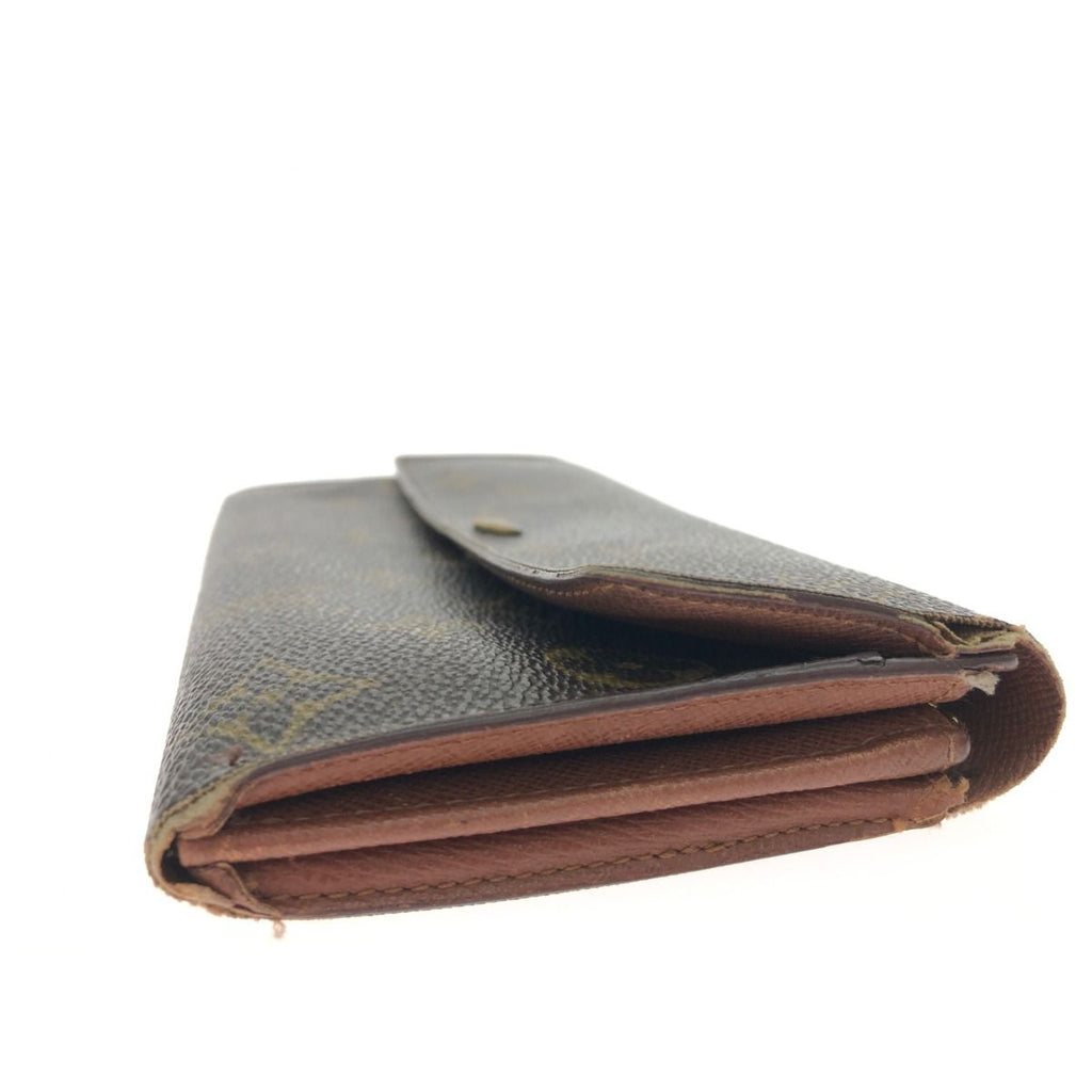 Louis Vuitton Long Wallet Monogram Porte Monnaie Credit Brown — view 3