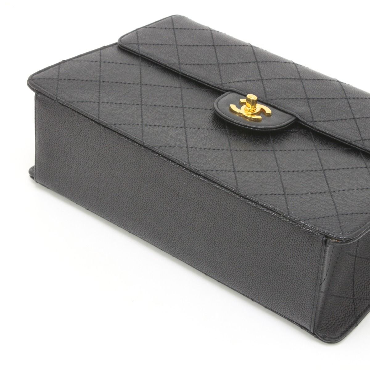 Chanel Caviar Leather Stitch Shoulder Bag — view 6