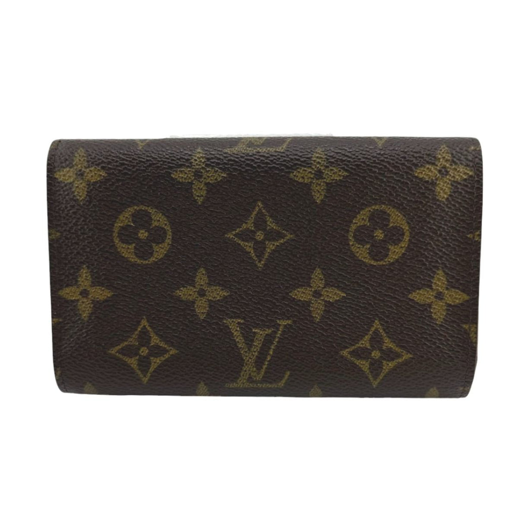 Louis Vuitton Monogram L-shaped Zipper Porte Monnaie Vie Tresor Fold — view 2