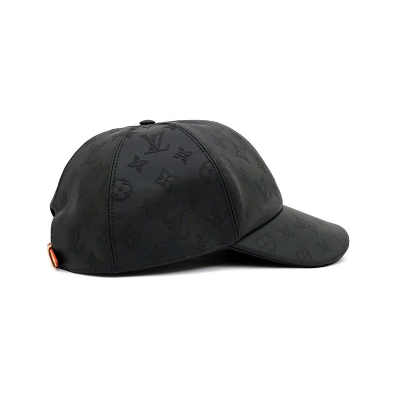Louis Vuitton Cap Monogram Black Silver Hardware Hat — view 3
