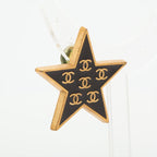 Chanel Coco Mark Star 01 P Earrings GP Black — view 5
