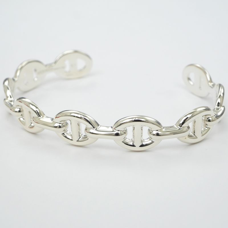 Hermes Chaine Dancre Anchaenne Bangle ST AG 925 Accessories — view 3