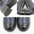 Chanel Quilted Turnlock Side Gore Shorts Navy 38 — view 9