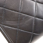Chanel Quilted Mini Chain Shoulder Lambskin Black Bag — view 8