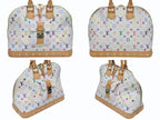 Louis Vuitton Takashi Murakami Alma GM Handbag Monogram Multicolor White — view 2