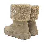 Louis Vuitton Snowdrop Line Monogram Boots Short Mouton Folded — view 4