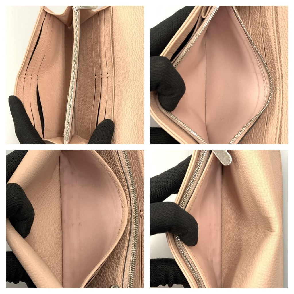 Louis Vuitton Mahina Portefeuille Iris Bifold Long Wallet Light Pink — view 6