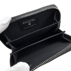 Chanel Card Case Coin Chain Me Purse Quilted Goatskin Coco Mark — view 7