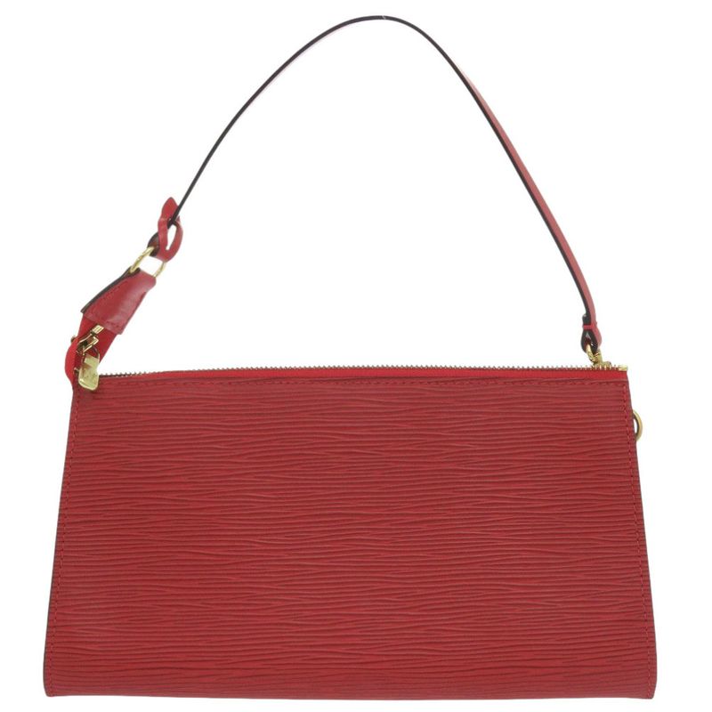 Louis Vuitton Pochette Accessoires Epi Leather Castilian Red Handbag — view 2