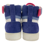 Louis Vuitton Leather Boon Box Line Logo High-cut Sneakers 34 1 2 White — view 3