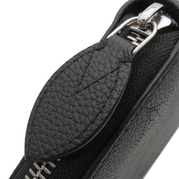 Louis Vuitton Long Wallet Zippy Monogram Mahina Noir Black Silver — view 5