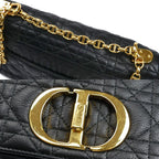 Christian Dior Caro Medium Cannage Chain Shoulder Bag Black M9242 Uwhc m900 — view 8