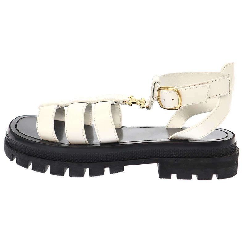Celine Clea Cles a Triomphe Gladiator Sandals White Black 36 — view 2