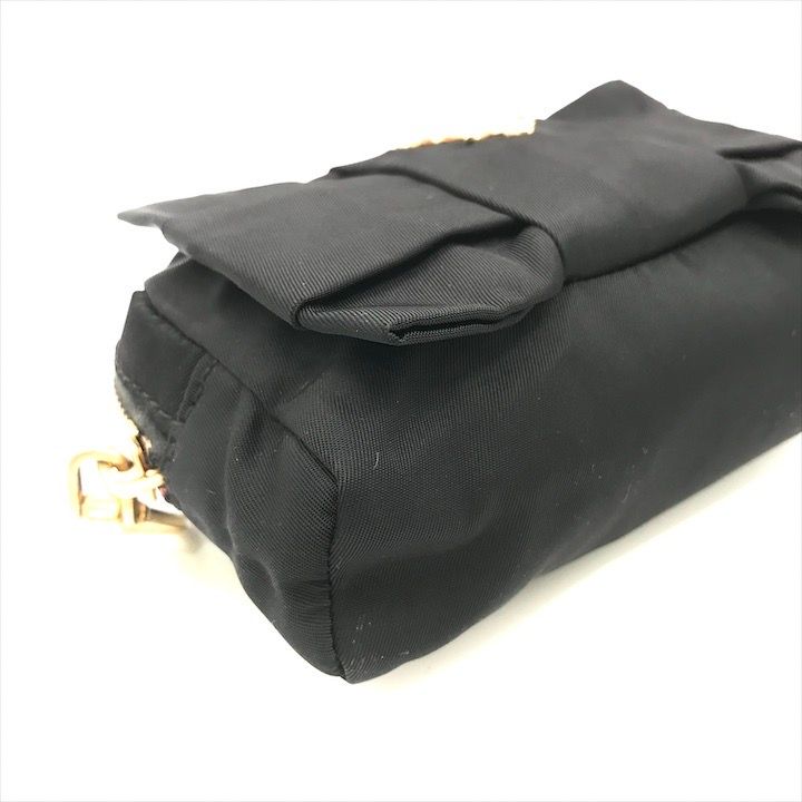 Prada Nylon Tessuto Ribbon Pouch — view 4