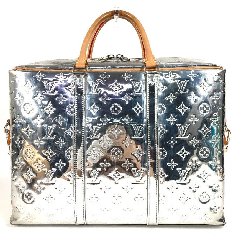 Louis Vuitton Business Bag Neo PDV Porte Documents Voyage Leather Silver — view 2