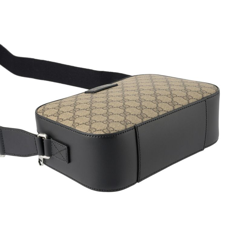 Gucci Shoulder Bag GG Supreme Beige Black — view 3