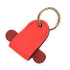 Hermes Petite Ash Leather Orange Brown Key Holder 0046 — view 2