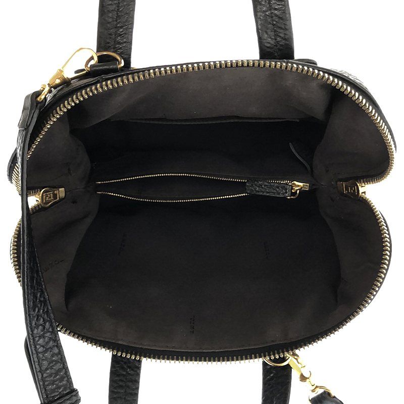 Fendi 2-Way Chameleon Leather Shoulder Bag Black — view 5