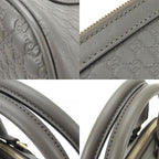 Gucci Handbag Micro Guccissima Leather Gray Gold Hardware 2-Way — view 4