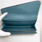 Christian Dior Foldable Long Wallet Light Blue — view 8
