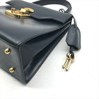 Gucci Ladylock Leather 2-Way Bag Navy Gphardware Bag — view 6