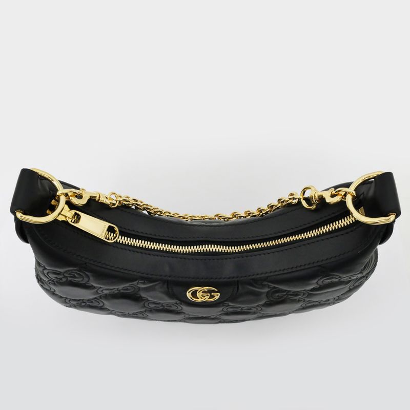 Gucci GG Matelasse Shoulder Bag Black Hand Clutch 3-Way Leather — view 7