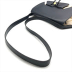 Hermes Toile Canvas Shoulder Bag Navy — view 6