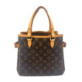 Louis Vuitton Batignolles Monogram Leather Brown Light Handbag Gold