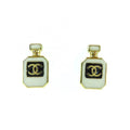 Chanel C25 C Coco Mark Perfume Bottle Earrings Accessories Gold Box-storage Bag