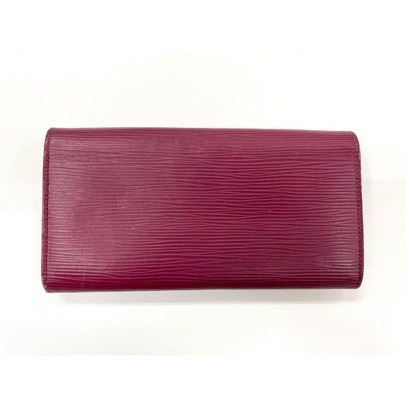 Louis Vuitton Epi Portefeuille Emilie Zipper Long Wallet Bordeaux — view 2