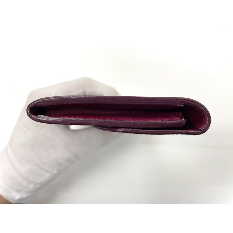 Louis Vuitton Epi Portefeuille Emilie Zipper Long Wallet Bordeaux — view 6