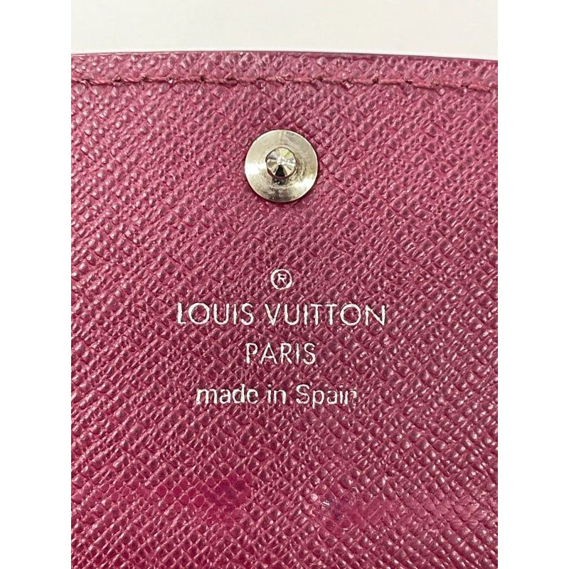 Louis Vuitton Epi Portefeuille Emilie Zipper Long Wallet Bordeaux — view 8