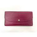Louis Vuitton Epi Portefeuille Emilie Zipper Long Wallet Bordeaux