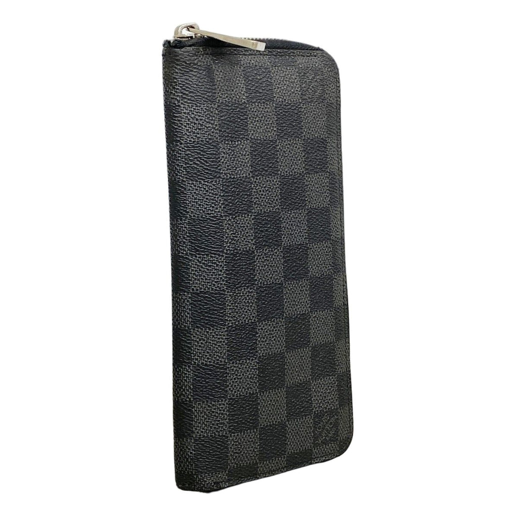 Louis Vuitton Wallet Damier Graphite Zippy Vertical Gray Black Vintage — view 2