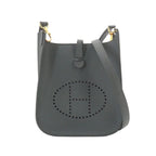 Hermes Evelyne Series 16 TPM Epsom Vert Mangrove Shoulder Bag Gold
