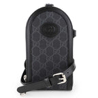Gucci Shoulder Bag GG Supreme Black Gray