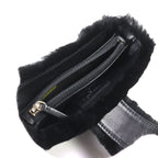 Chanel Vintage CC Logo Leather Oriragfa Pouch Case Black Silver Har — view 6