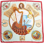 Hermes Wolfgang Amadeus Mozart Hymn To Carre 90 Scarf Silk Twill Square