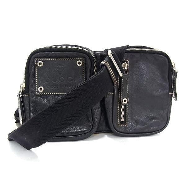 Gucci Body Bag Black Leather