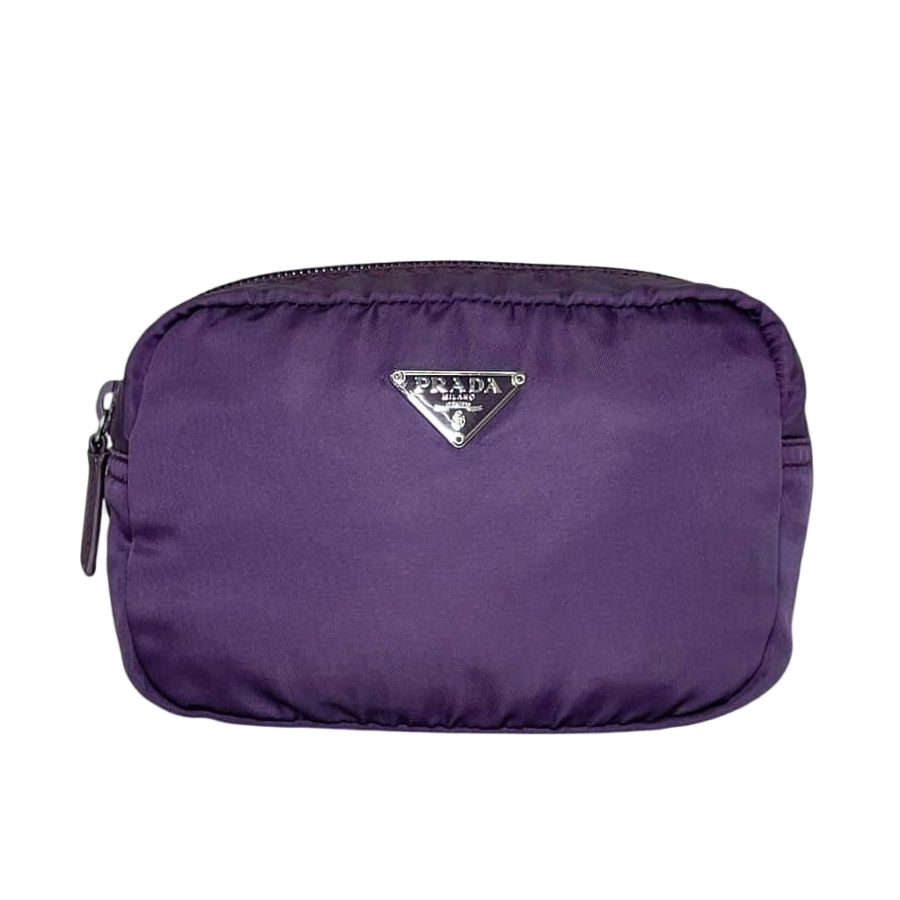 Prada Pouch Purple Malva Vala Case Nylon 42 Simple